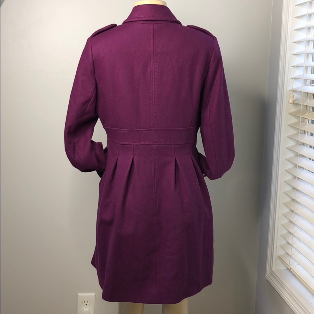 Tommy Hilfiger Purple wool blend coat - Picture 2 of 8